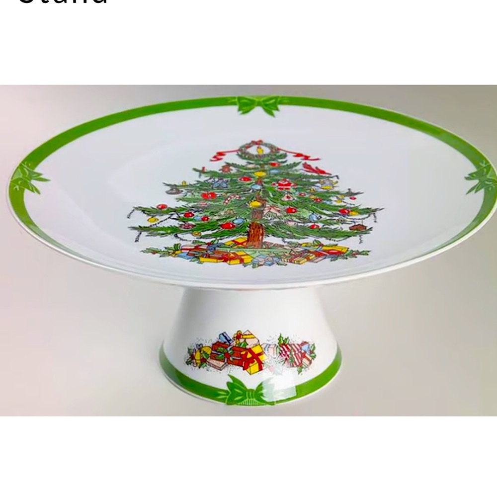Georges Briard Yule Tide Pedestal Cake Stand